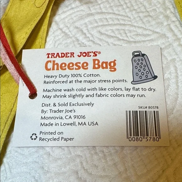 Trader Joe's Red Cheese Experience Tote Bag - Picture 7 of 7